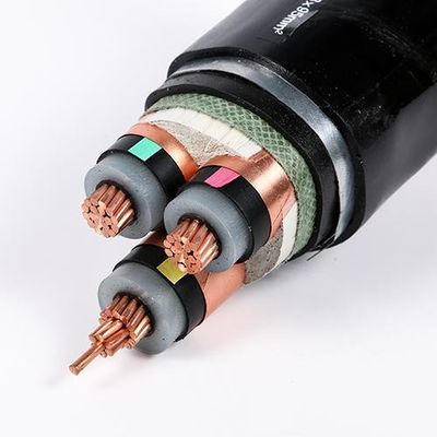ซื้อ สีดํา 110kV XLPE สายไฟฟ้าใต้ดินความดันสูง 50 มม สําหรับการก่อสร้าง online manufacture