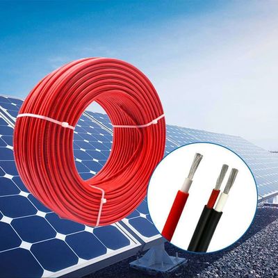 ซื้อ มาตรฐาน IEC 4mm2 2 คอร์โซลาร์เคเบิล คอนดิวเตอร์ทองแดงทนอุณหภูมิสูง online manufacture