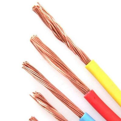 สายใยสายพานเรียบ PVC ทองแดง H07V-R/B07V-U/BV/BVR สําหรับอุตสาหกรรมที่มีแกนเดียว