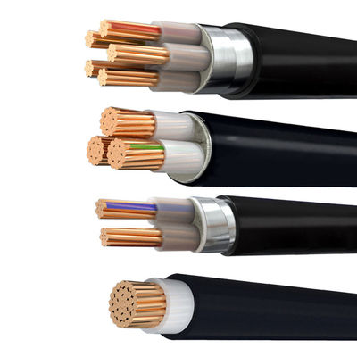 4 หลักทองแดงนํา PVC ติดต่อเคเบิล 4 * 240mm สําหรับการส่งพลังงาน 450V / 750V