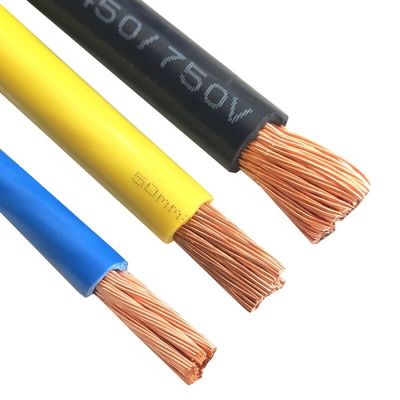 BVR PVC Power Cable Single Customized Length Core PVC Wire ประสิทธิภาพการใช้พลังงาน