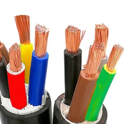 4 หลัก 1.5MM 2.5MM 4MM 6MM โวลเตชั่นต่ํา PVC ติดกันและครอบคลุมสายไฟฟ้า