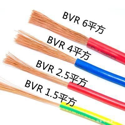 Bvr 6 มม PVC ติดเคเบิลบ้านสายไฟฟ้า PVC สายไฟฟ้า