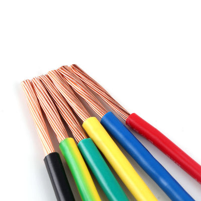 สายทองแดงเนื้อหาแข็งเปล่า BVR สําหรับอาคารครัวเรือน PVC