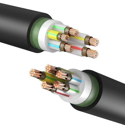 การส่งไฟฟ้า ความดันสูง ปกปิด PVC เสื้อทองแดง สายและสายไฟ 0.6/1KV