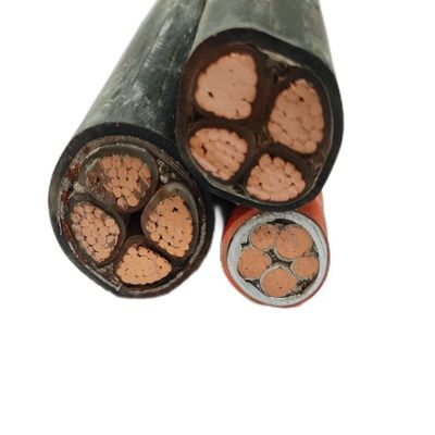 0.6/1kv YJV โลเวตติจ์ต่ําอุตสาหกรรมสามแกนทองแดงสายไฟฟ้าสําหรับขนาดที่กําหนดเอง